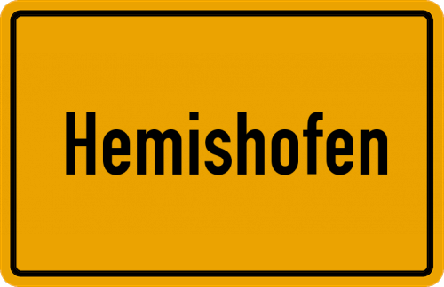Ortsschild Hemishofen