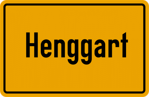 Ortsschild Henggart