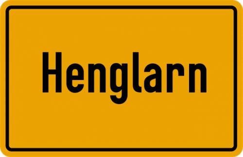 Ortsschild Henglarn