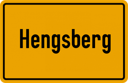 Ortsschild Hengsberg