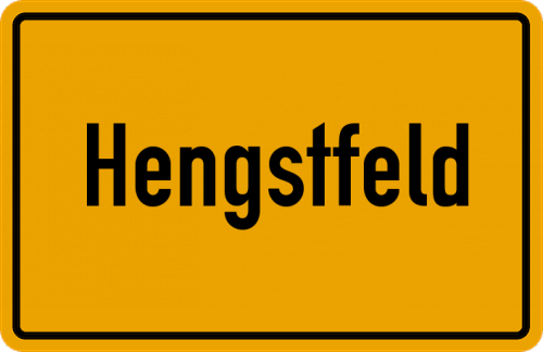Ortsschild Hengstfeld