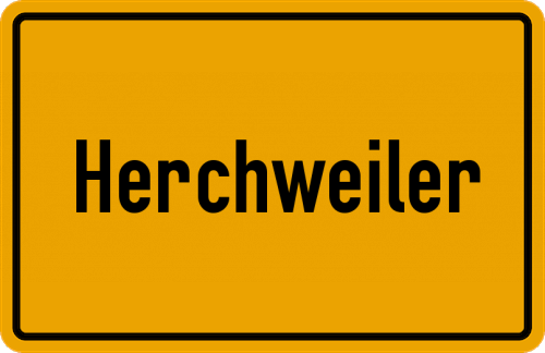 Ortsschild Herchweiler