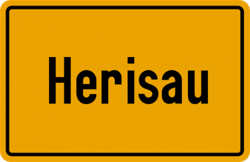 Ortsschild Herisau