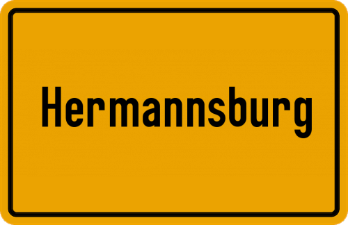 Ortsschild Hermannsburg