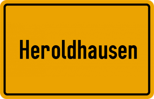 Ortsschild Heroldhausen