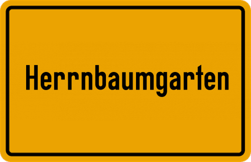 Ortsschild Herrnbaumgarten