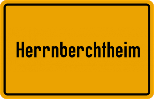 Ortsschild Herrnberchtheim