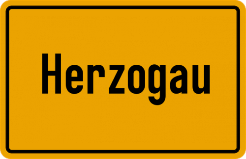 Ortsschild Herzogau