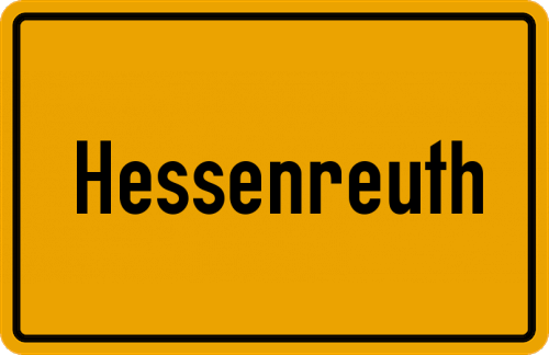 Ortsschild Hessenreuth