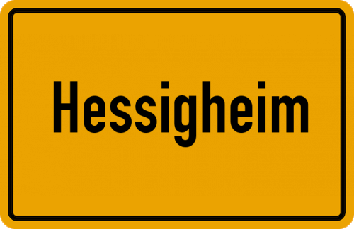Ortsschild Hessigheim