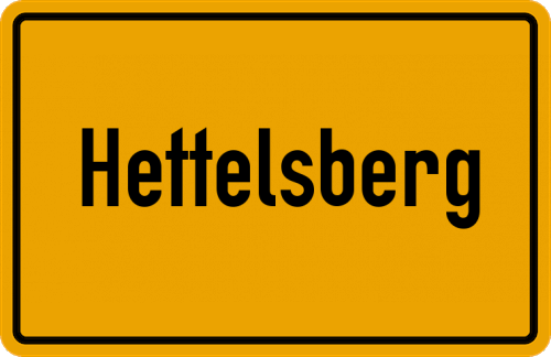 Ortsschild Hettelsberg