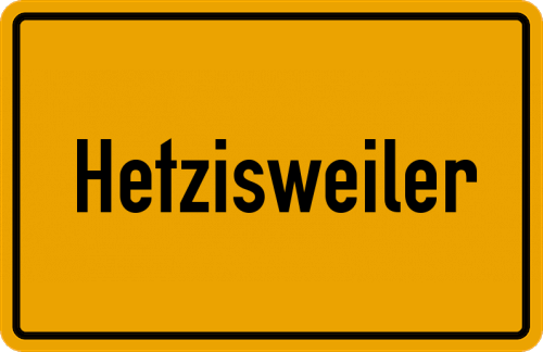 Ortsschild Hetzisweiler