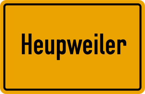 Ortsschild Heupweiler