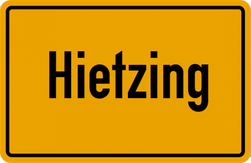 Ortsschild Hietzing