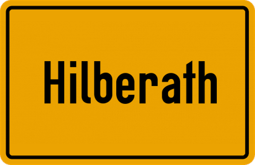 Ortsschild Hilberath
