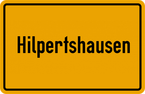 Ortsschild Hilpertshausen