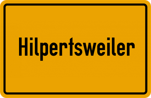Ortsschild Hilpertsweiler