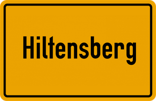 Ortsschild Hiltensberg