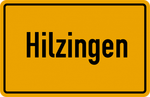 Ortsschild Hilzingen