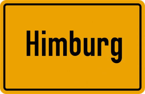 Ortsschild Himburg, Westerwald