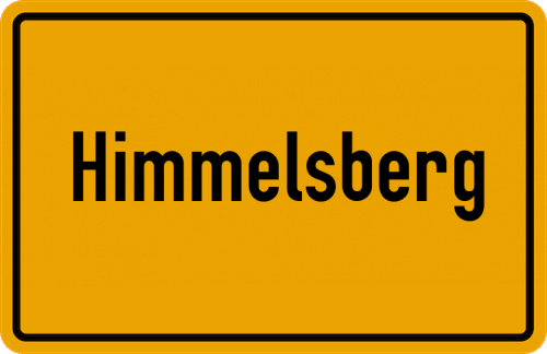 Ortsschild Himmelsberg, Hessen