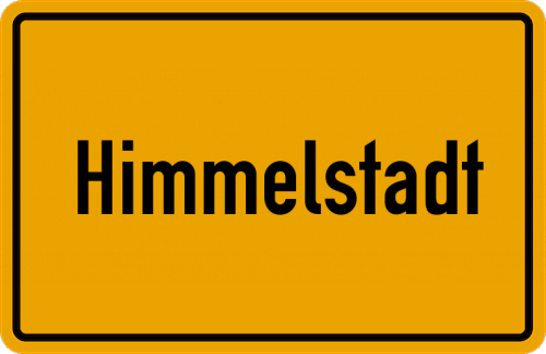 Ortsschild Himmelstadt