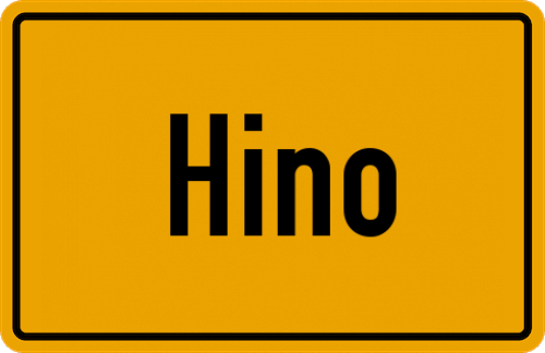 Ortsschild Hino