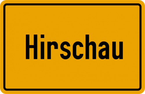 Ortsschild Hirschau, Chiemsee