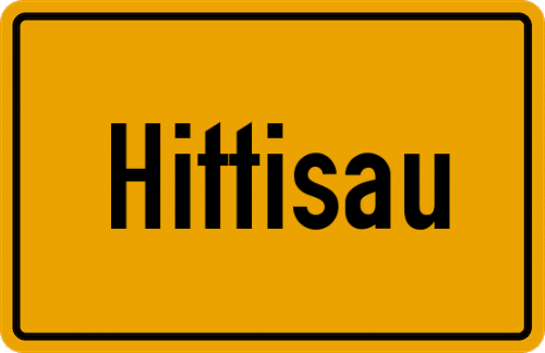 Ortsschild Hittisau