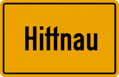 Ortsschild Hittnau
