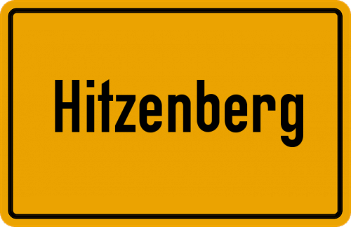 Ortsschild Hitzenberg