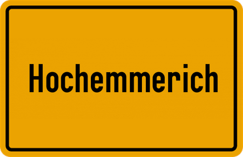 Ortsschild Hochemmerich
