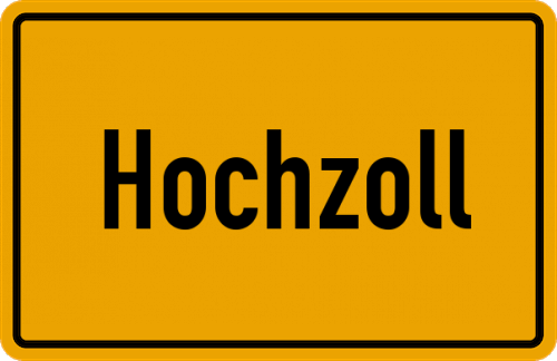 Ortsschild Hochzoll