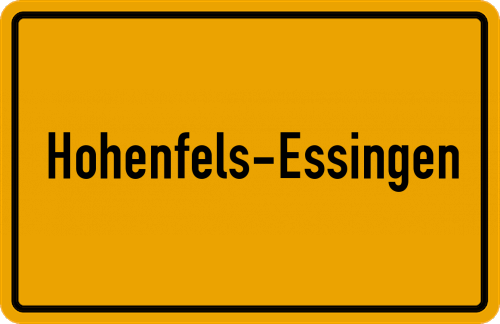 Ortsschild Hohenfels-Essingen