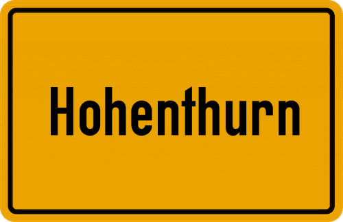 Ortsschild Hohenthurn