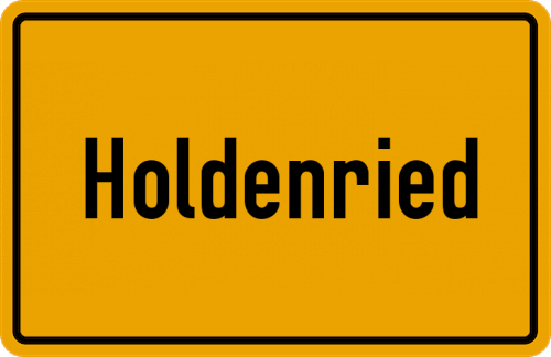 Ortsschild Holdenried