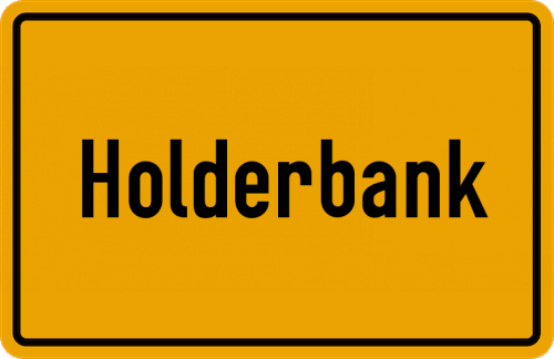 Ortsschild Holderbank