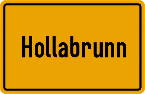 Ortsschild Hollabrunn