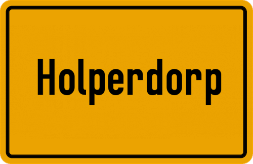 Ortsschild Holperdorp