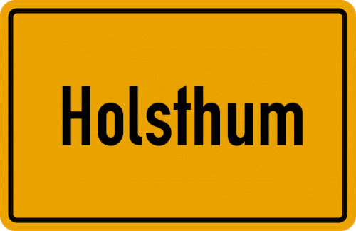 Ortsschild Holsthum
