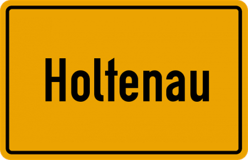 Ortsschild Holtenau