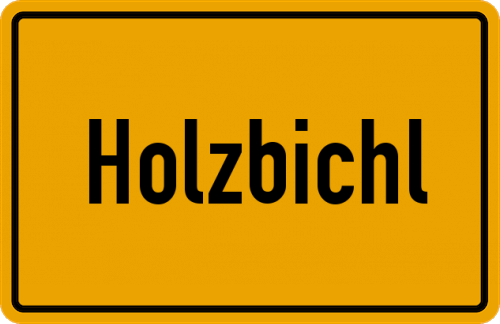 Ortsschild Holzbichl