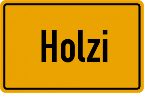 Ortsschild Holzi