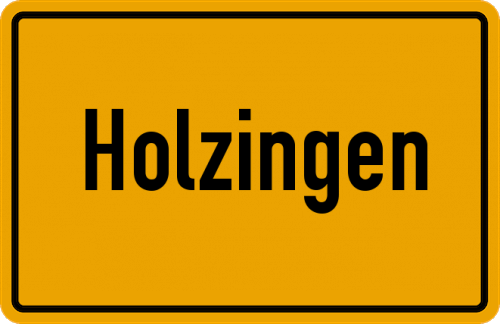 Ortsschild Holzingen
