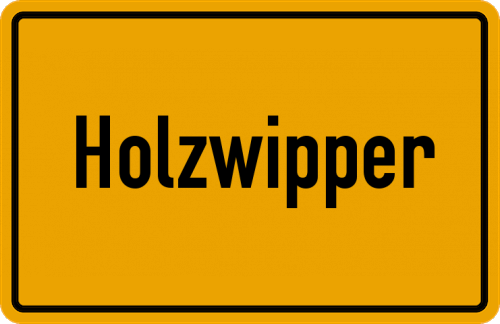 Ortsschild Holzwipper