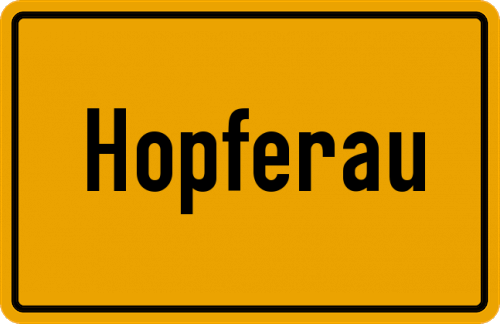 Ortsschild Hopferau