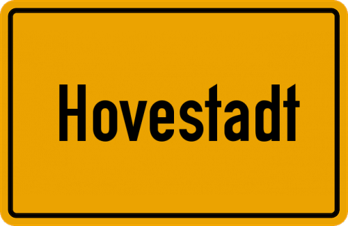 Ortsschild Hovestadt