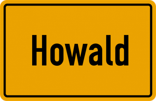 Ortsschild Howald