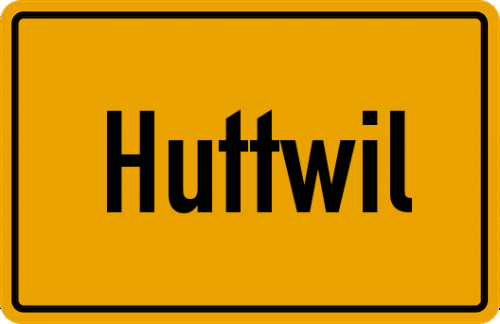 Ortsschild Huttwil