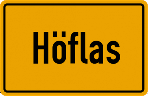 Ortsschild Höflas, Mittelfranken